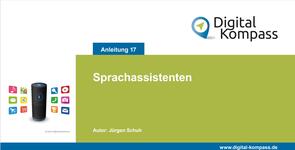Das Deckblatt der Brosch&uuml;re der BAGSO zum Thema Sprachassistenten.