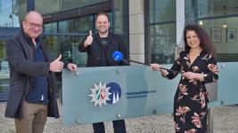 Digitale Heinzelm&auml;nnchen mit Mikrofon bei der Polizei K&ouml;ln