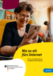 Titelseite der Brosch&uuml;re "Nie zu alt f&uuml;rs Internet"