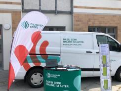 Der Stand vom Digitalen Engel in R&uuml;dersdorf.