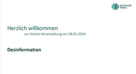 Bildschirmfoto von der Pr&auml;sentation mit dem Titel der Veranstaltung
