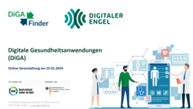 Pr&auml;sentationsfolie Digitale Gesundheitsanwendungen