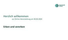 Bildschirmfoto von der Pr&auml;sentation mit dem Titel der Veranstaltung