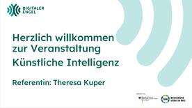 Ein Screenshot der Titelseite der Veranstaltung zum Thema K&uuml;nstliche Intelligenz
