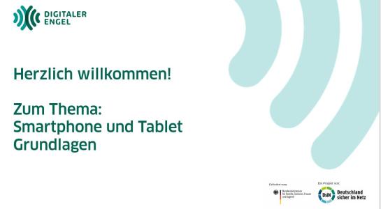 Bildschirmfoto von der Pr&auml;sentation mit dem Titel der Veranstaltung