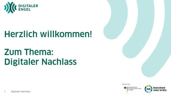 Bildschirmfoto von der Pr&auml;sentation mit dem Titel der Veranstaltung