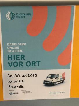 Flyer von der Veranstaltung in der B&uuml;cherei