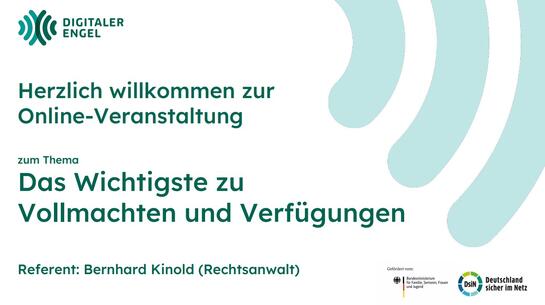 Pr&auml;sentationsfolie Begr&uuml;&szlig;ung